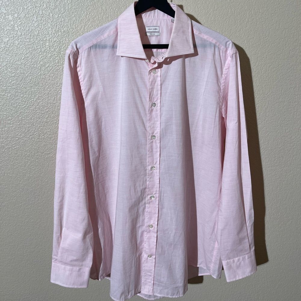 Luciano Barbera Light Pink Dress Shirt